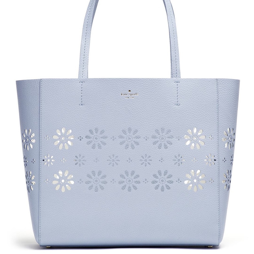 Kate Spade Blue Faye Drive Hallie Tote Bag